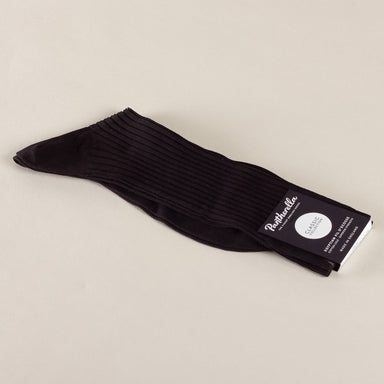 Pantherella sokken - Danvers rib Zwart